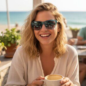 Tory Burch TY7001 Sunglasses Green EUC